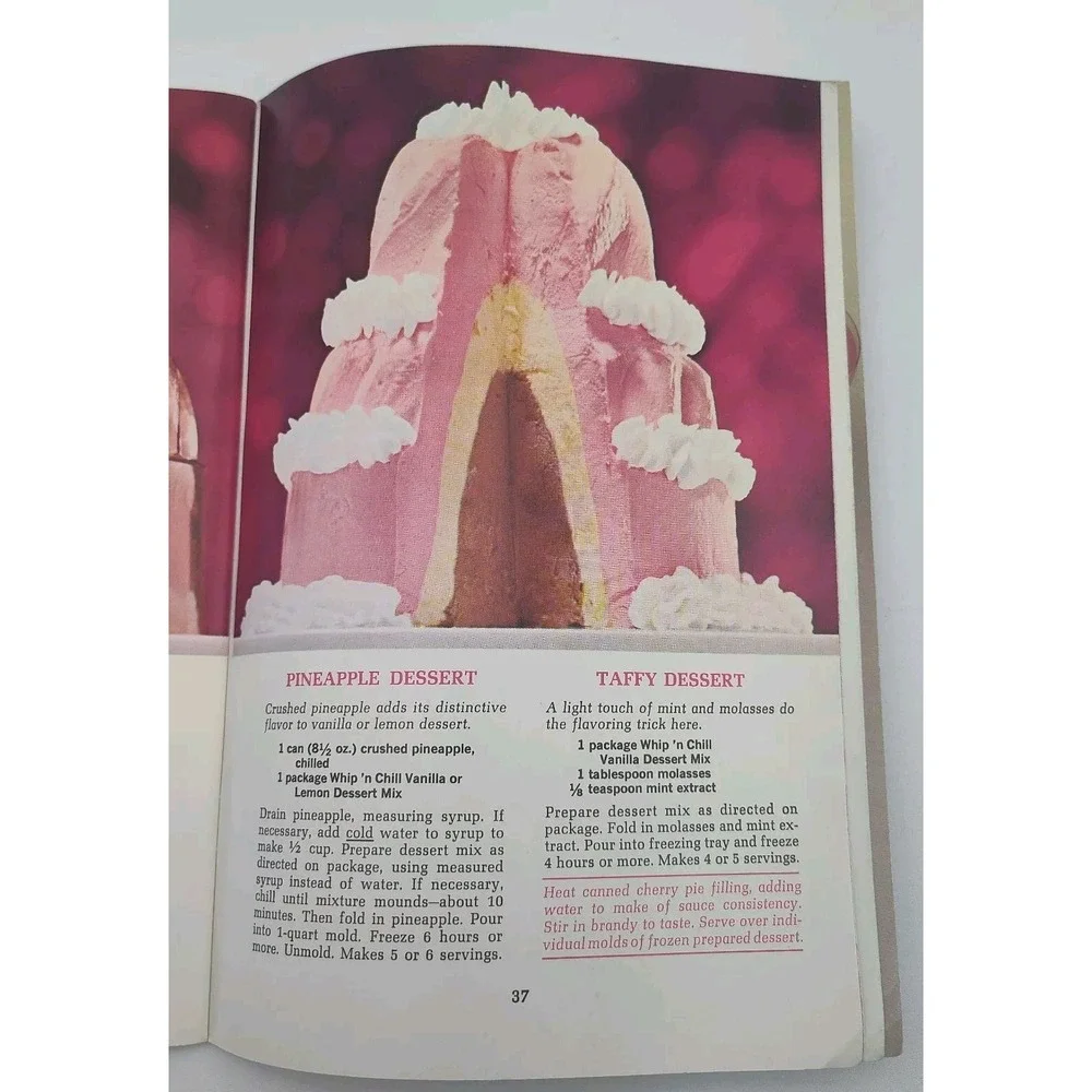 1965‎ RECIPE BOOK Whip'N Chill Magical Desserts UNIQUE SEE B38.1GA0000